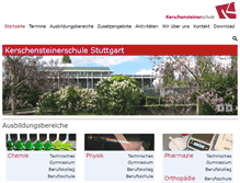 Tablet Screenshot of kerschensteinerschule.de